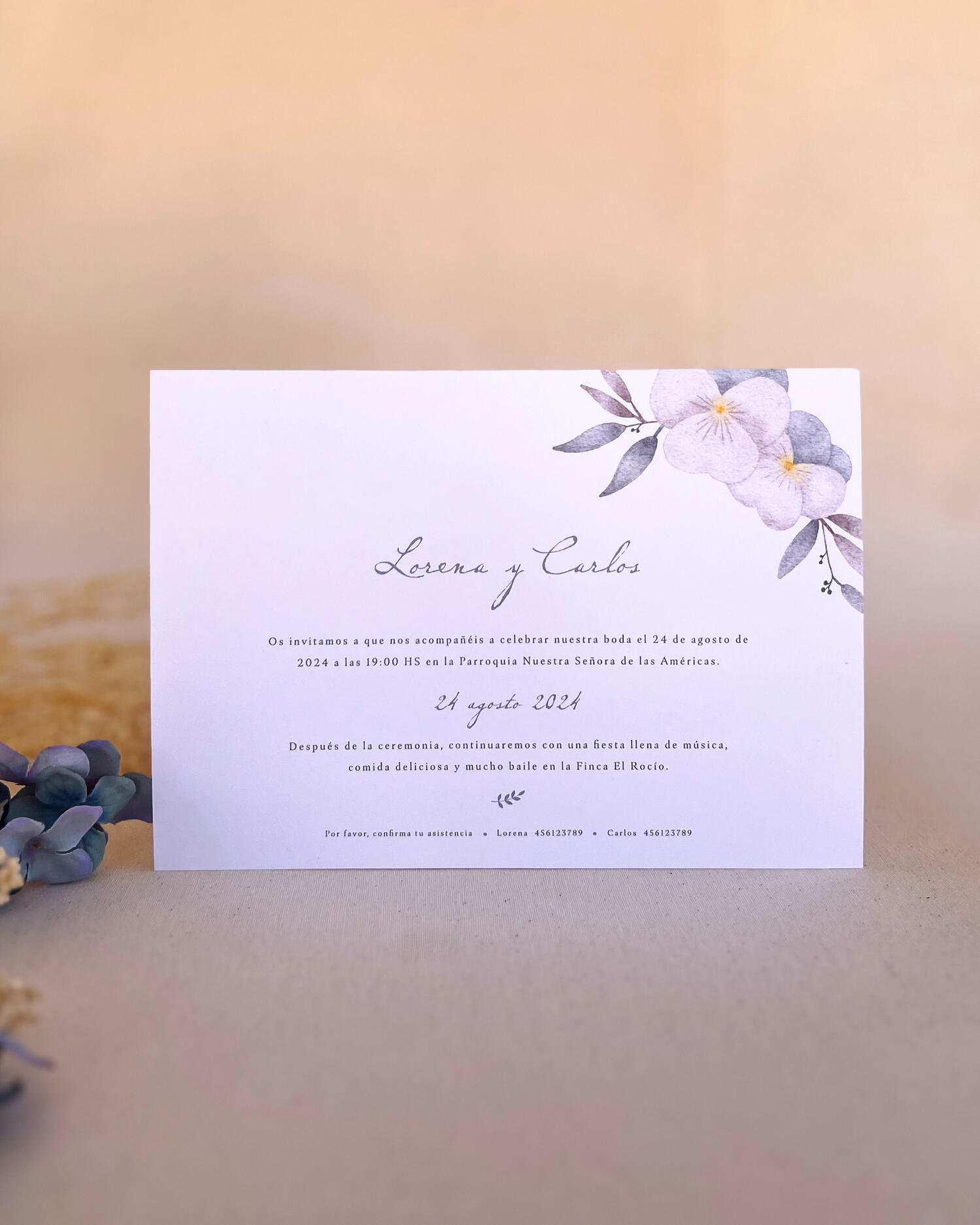 Invitación Violeta Invitación Violeta