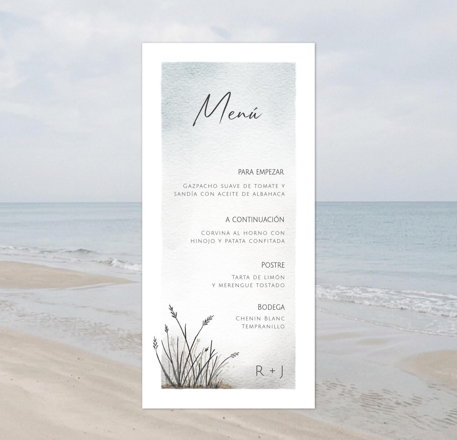 Menú de la colección Marea Baja Menú de la colección Marea Baja